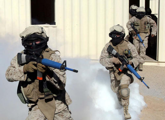 Marines Cross Danger Area Wall Decal