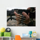 Marines Prepare M-240g Medium Wall Decal