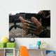 Marines Prepare M-240g Medium Wall Decal