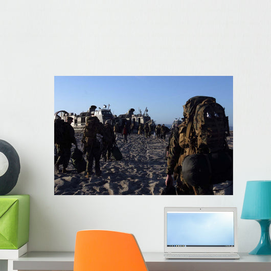 Marines and Sailors Load Wall Decal