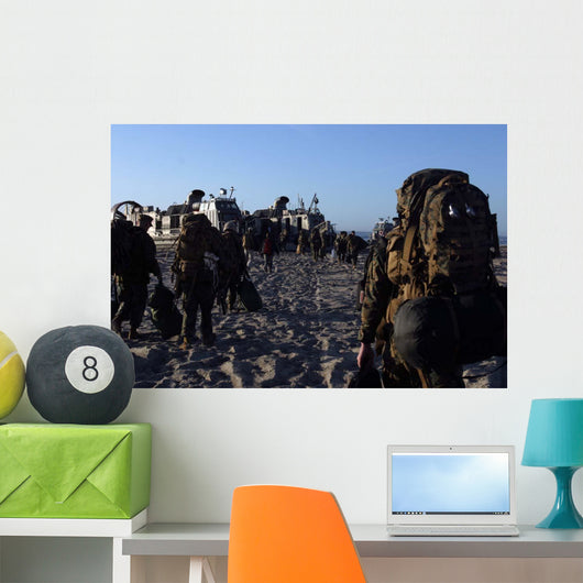 Marines and Sailors Load Wall Decal