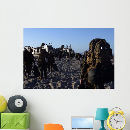 Marines and Sailors Load Wall Decal