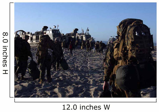 Marines and Sailors Load Wall Decal