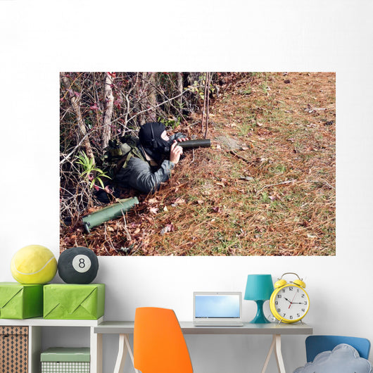 Marksman Observer Relays Intelligence Wall Decal