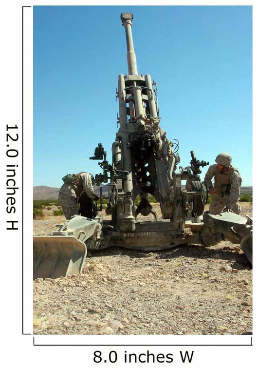 Artillerymen Manning M777 Lightweight Wall Decal