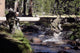 Marines Splash across Stream Wall Decal