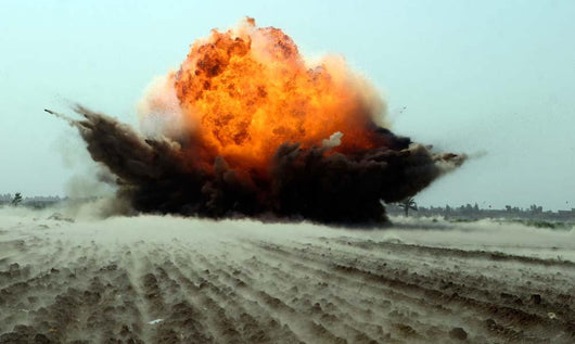 Explosion Erupts from Detonation Wall Decal