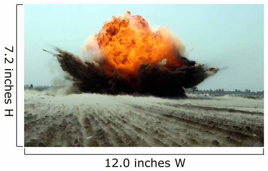 Explosion Erupts from Detonation Wall Decal