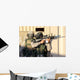 Infantry Scout Aims His Wall Decal