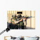 Infantry Scout Aims His Wall Decal