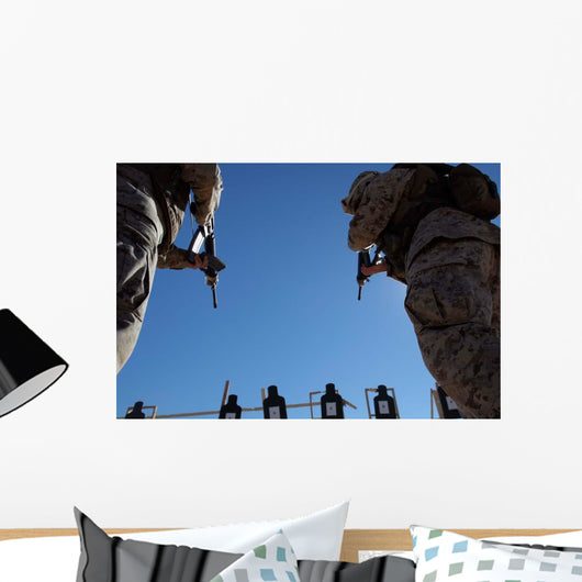 Marines Change Magazines Midst Wall Decal