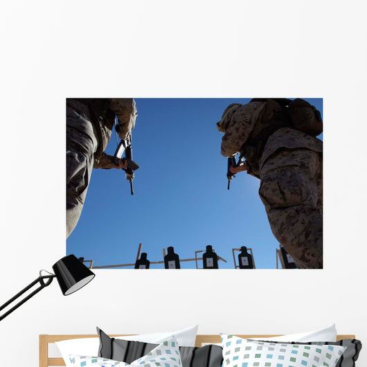 Marines Change Magazines Midst Wall Decal