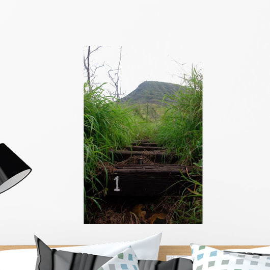 First Step Invites Hikers Wall Decal