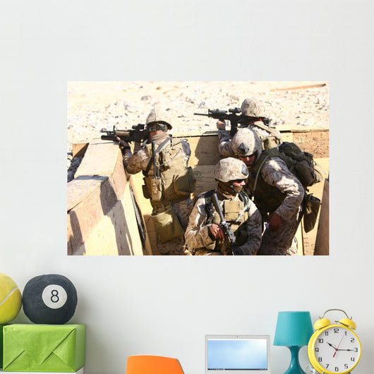 Team Recon Marines Assaults Wall Decal