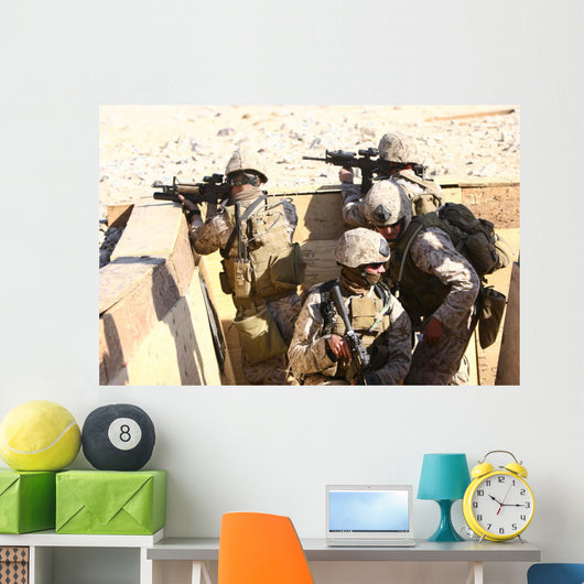 Team Recon Marines Assaults Wall Decal