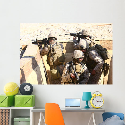 Team Recon Marines Assaults Wall Decal