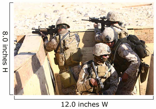 Team Recon Marines Assaults Wall Decal