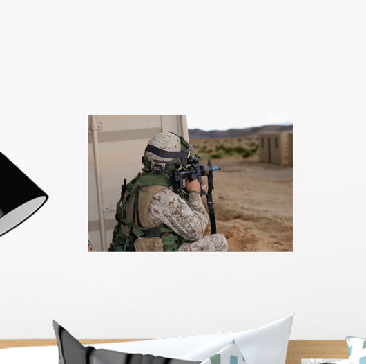 Infantry Scout Sights-in around Wall Decal