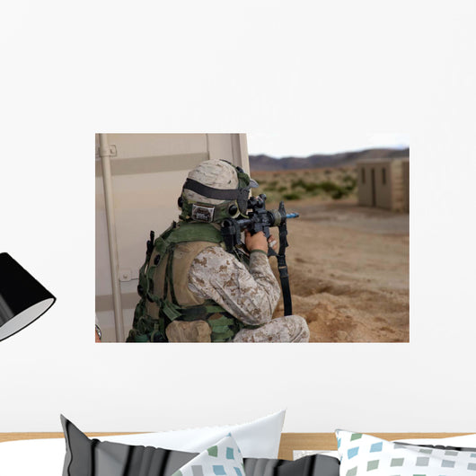 Infantry Scout Sights-in around Wall Decal