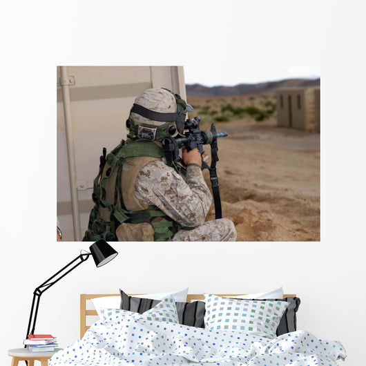 Infantry Scout Sights-in around Wall Decal