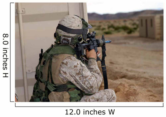 Infantry Scout Sights-in around Wall Decal