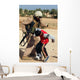 Soldier Plays Soccer with Wall Decal