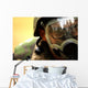 Airman Dons Gas Mask Wall Decal
