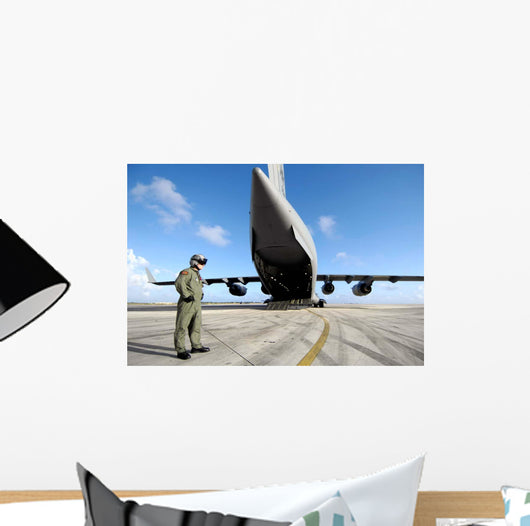 Soldier Waits for His Wall Decal