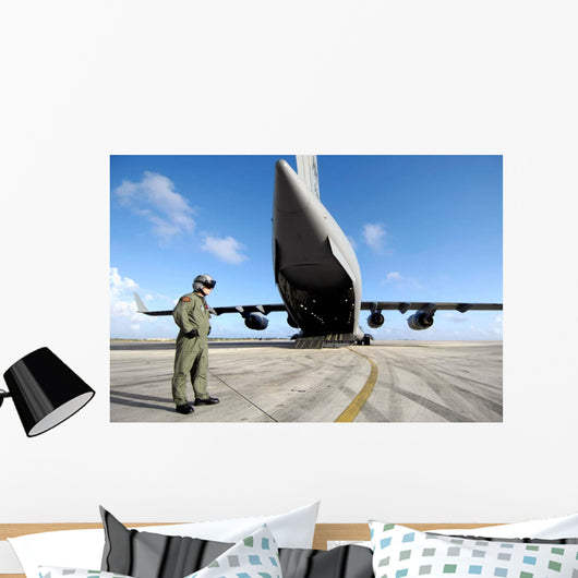 Soldier Waits for His Wall Decal
