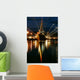 Holiday Lights Shine from Wall Decal