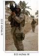 Machine Gunner Uses His Wall Decal