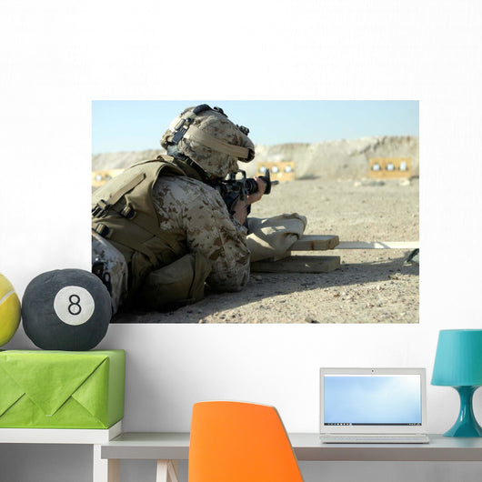 Marine Fires M16a2 Service Wall Decal