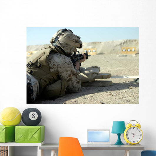 Marine Fires M16a2 Service Wall Decal