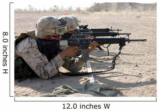 Marine Fires Their M16a2 Wall Decal