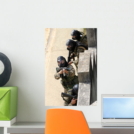 Fire Team Returns Fire Wall Decal Design 1