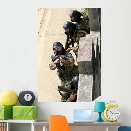 Fire Team Returns Fire Wall Decal Design 1