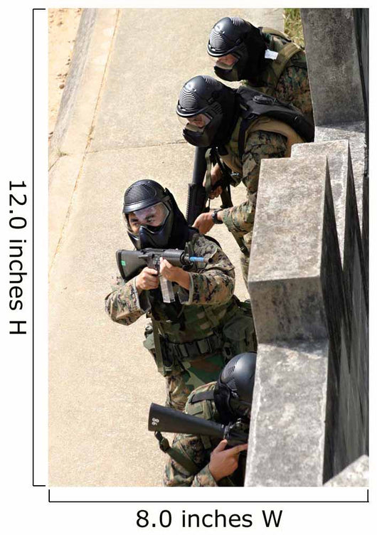 Fire Team Returns Fire Wall Decal Design 1