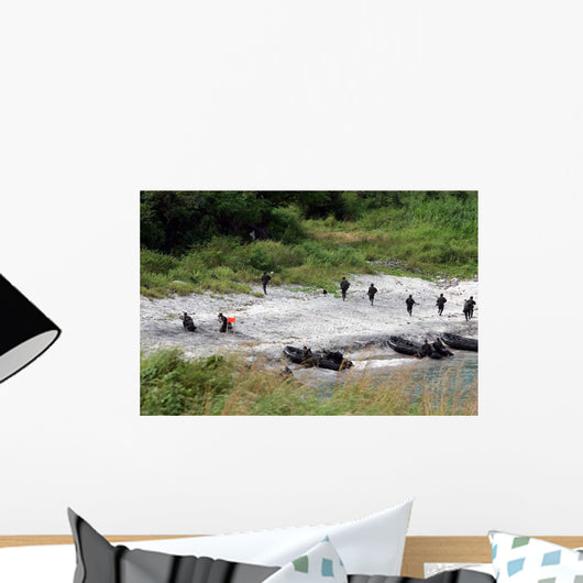 Philippine Marines Assault Beach Wall Decal