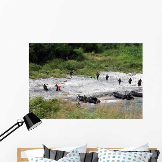 Philippine Marines Assault Beach Wall Decal
