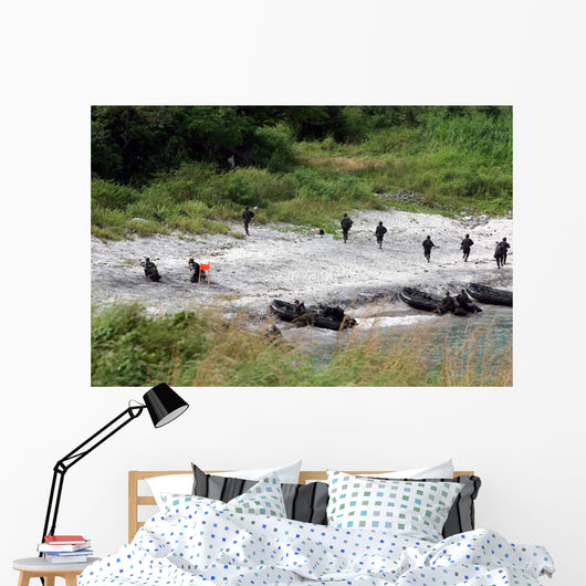 Philippine Marines Assault Beach Wall Decal