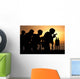 Marines Fire 9mm Handguns Wall Decal