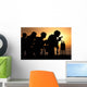 Marines Fire 9mm Handguns Wall Decal