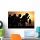 Marines Fire 9mm Handguns Wall Decal