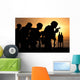 Marines Fire 9mm Handguns Wall Decal