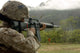 Marine Conducts Drills with Wall Decal