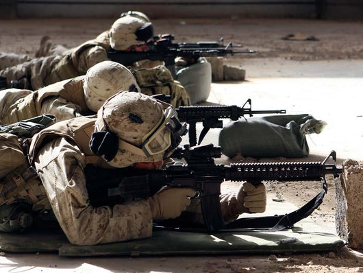 Marines Fire Their M-16a4 Wall Decal