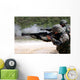 Marines Firing Shotguns Wall Decal
