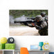Marines Firing Shotguns Wall Decal