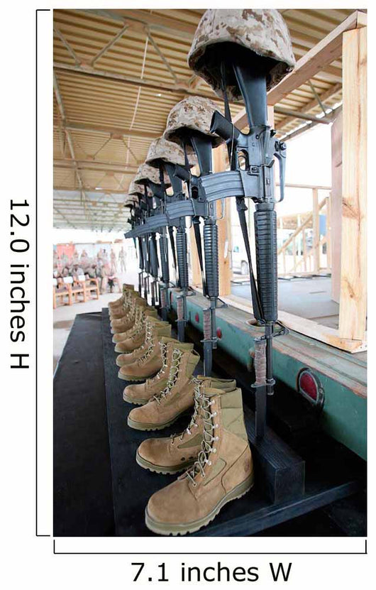 Boots Rifles Dog Tags Wall Decal