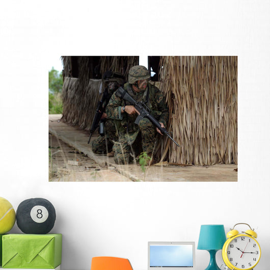 Us Marines Prepare to Wall Decal